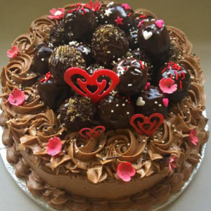 Decadent truffle cake